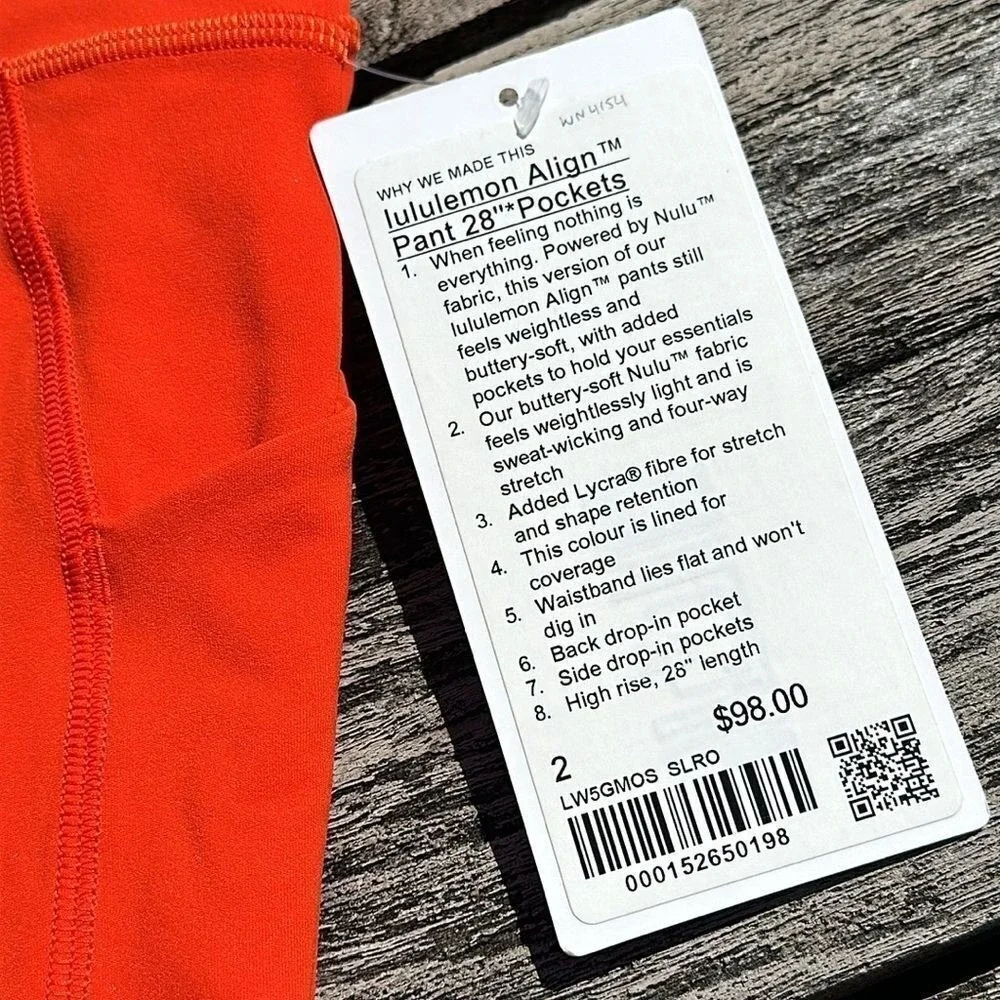 Lululemon Align™ High-Rise Pant with Pockets 28